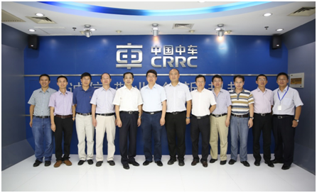 丁漢院長一行應邀訪問中國中車株洲電力機車研究所有限公司